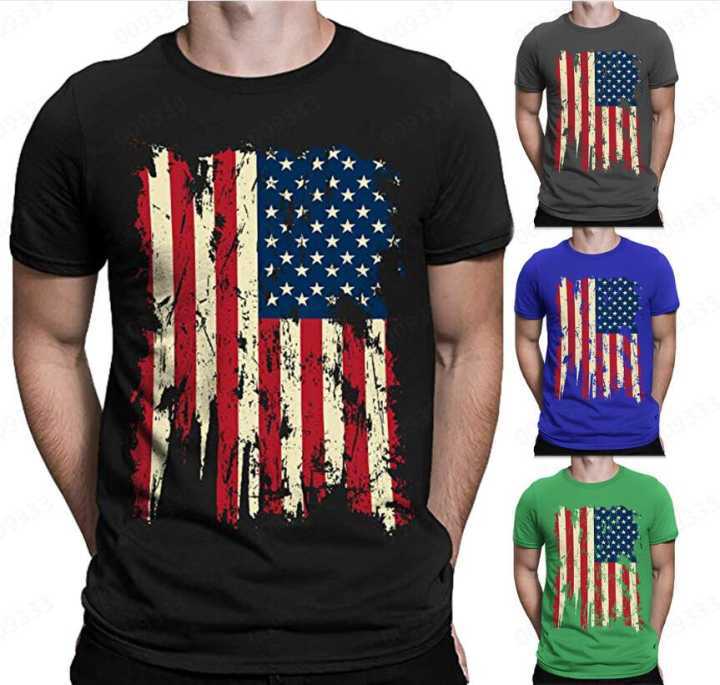 Men's American Flag Short Sleeve T-shirt