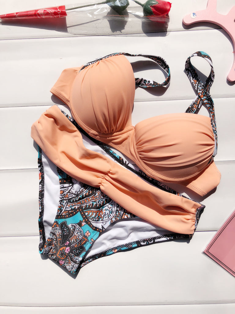 Swimwear Bikini Set Summer Sexy Swimsuit Tankini Push Up Bathing Suit Brazilian