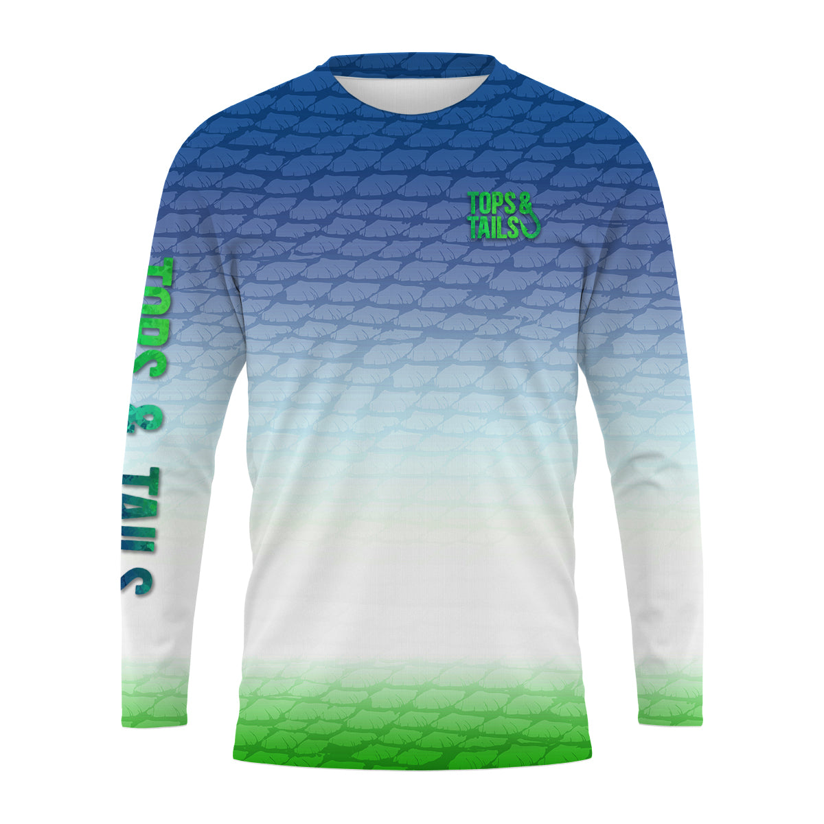 Emerald Bass Scales Performance Long Sleeve UPF 50 - Made in the USA