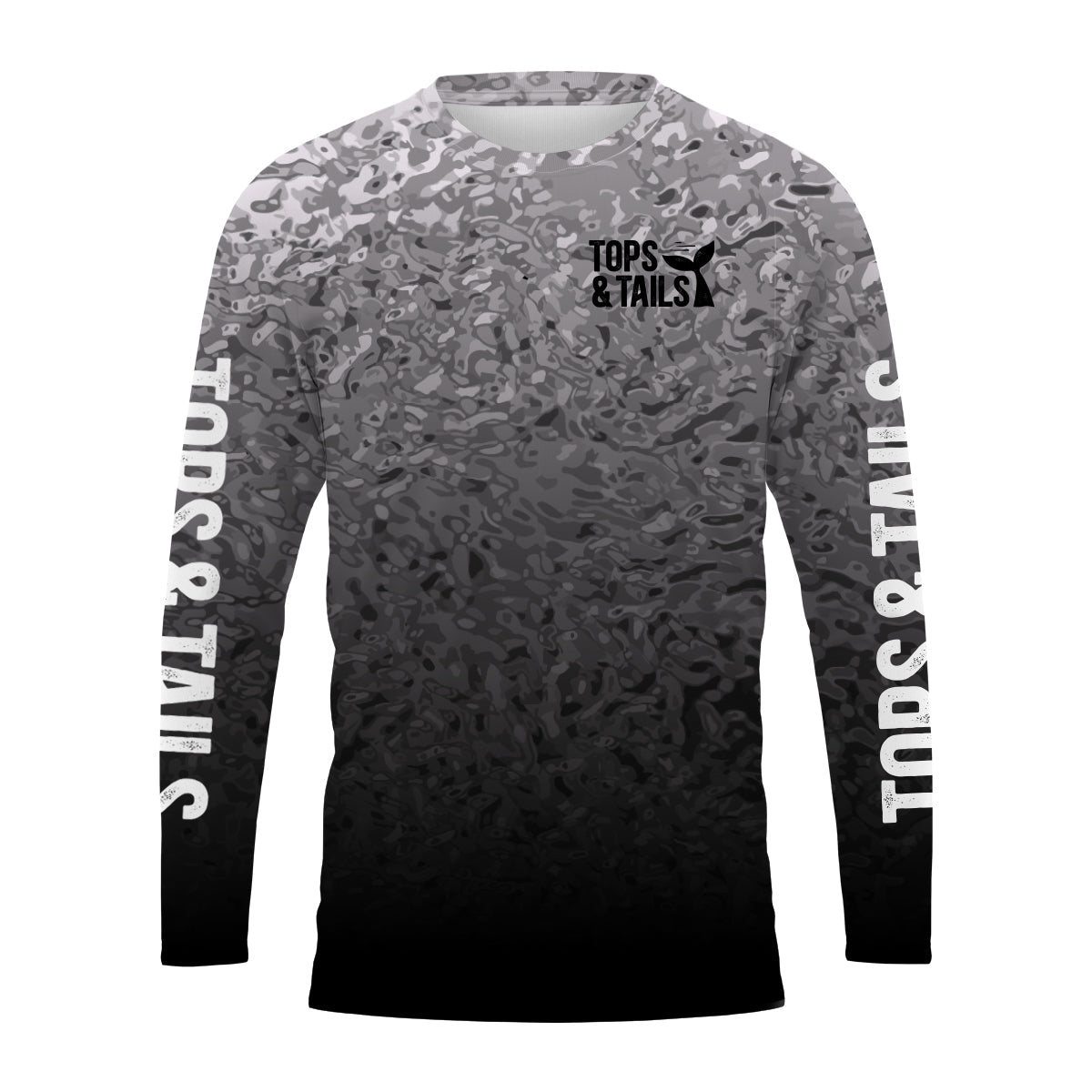 Hoodie Black Camo USA Flag Pirate Ship Long Sleeve Performance Shirt - Made in the USA