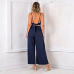 Lace-up jumpsuit