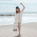 Crochet Knitted White Beach Pareo Dress Long Tunic Pareos Woman Cover Ups Robe De To Cover Up Plage Coats