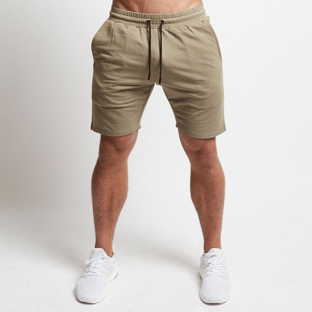 Men's Light Board Sports Shorts Running Fitness Solid Color Casual Five-Point Pants