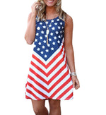 Flag Sleeveless Dress