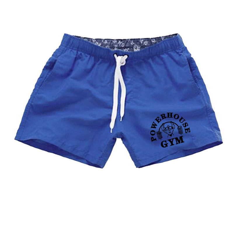 Men's Fashion Simple Print Beach Swim Shorts