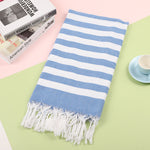 Tassel stripe beach cotton children towel