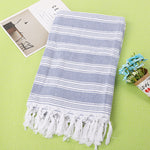 Tassel stripe beach cotton children towel