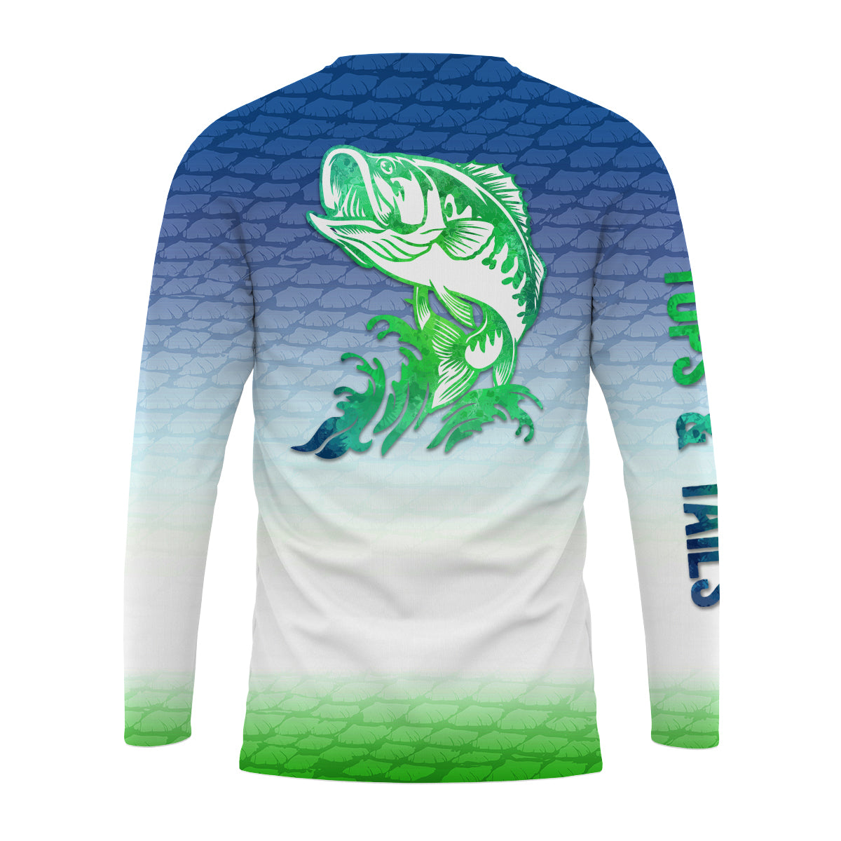 Emerald Bass Scales Performance Long Sleeve UPF 50   - Made in the USA