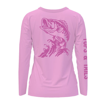 Blush Bass Bliss Performance Long Sleeve Shirt - Made in the USA