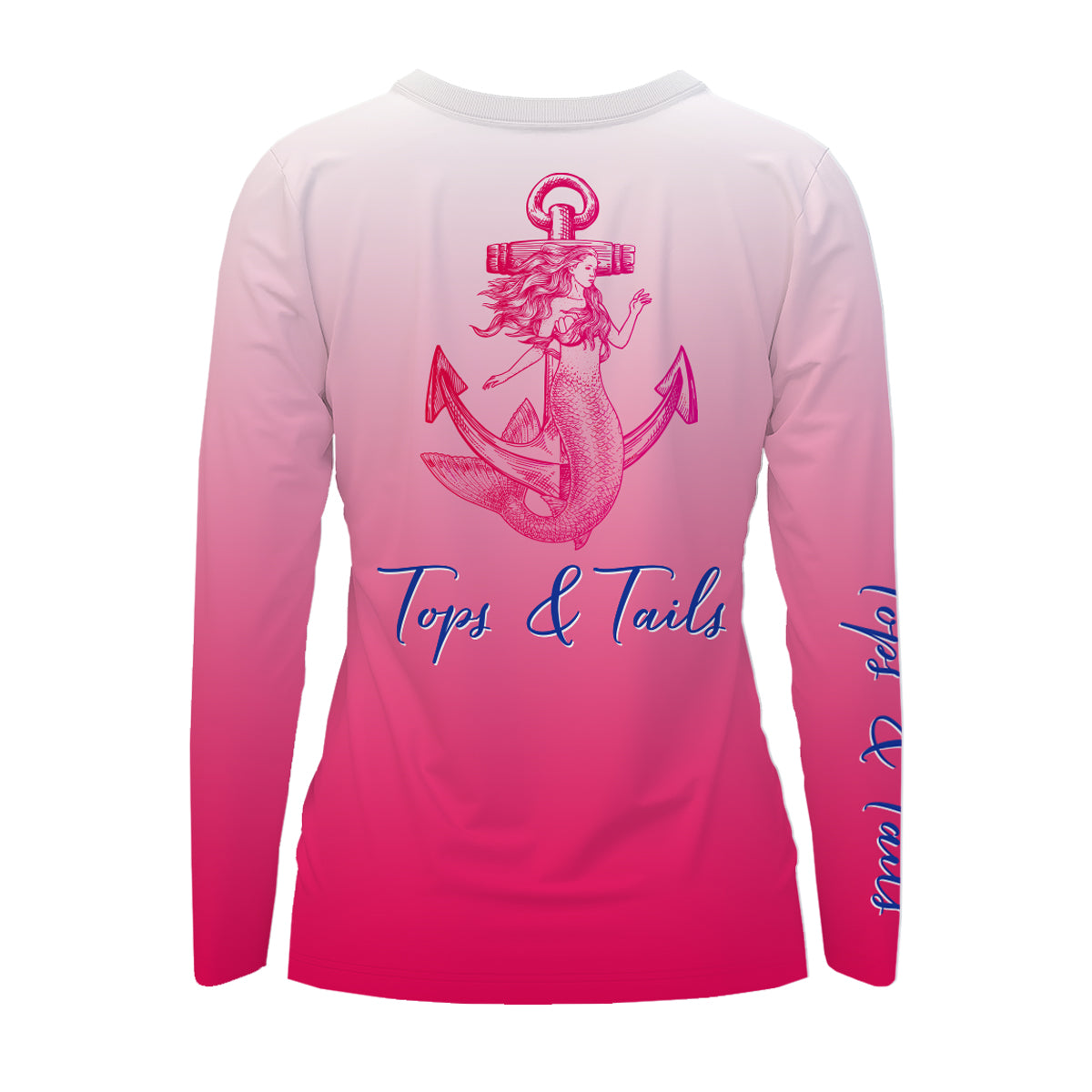 Women's Pink Mermaid Performance Long Sleeve Shirt - Made in the USA