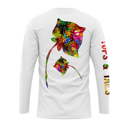 Kaleidoscope Stingray Performance Long Sleeve UPF 50   - Made in the USA