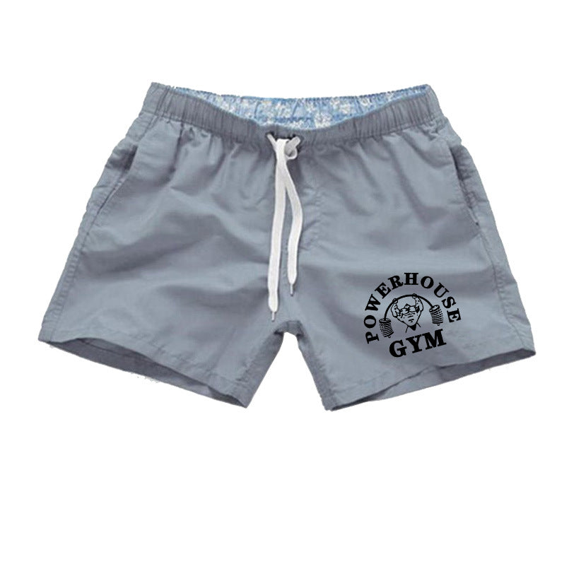 Men's Fashion Simple Print Beach Swim Shorts