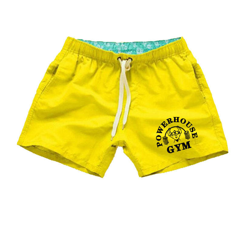 Men's Fashion Simple Print Beach Swim Shorts