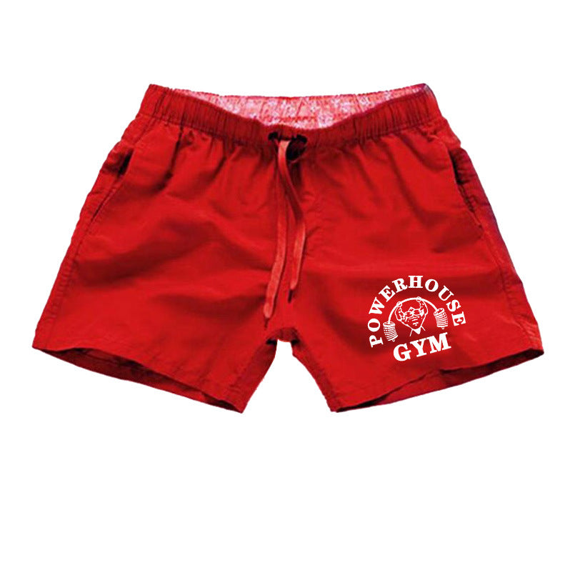 Men's Fashion Simple Print Beach Swim Shorts