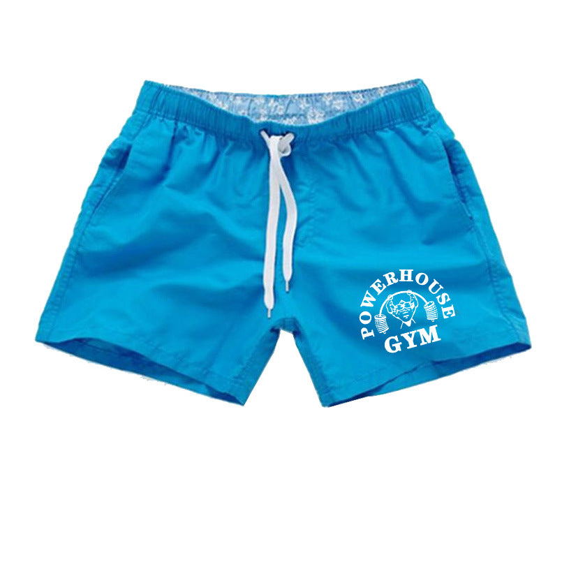 Men's Fashion Simple Print Beach Swim Shorts