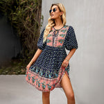 Bohemian Resort  Sleeve Dress