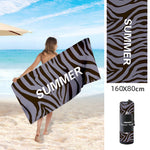 Double Sided  Microfiber Fleece  Beach Towel