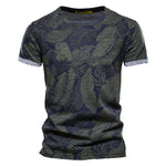 Casual Men's Summer Slim Short-sleeved Beach Style Shirt