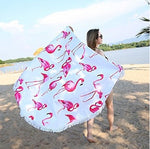 Round Fringed Beach Towel Microfiber In Different Styles