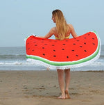 Round Fringed Beach Towel Microfiber In Different Styles