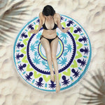 Round Fringed Beach Towel Microfiber In Different Styles