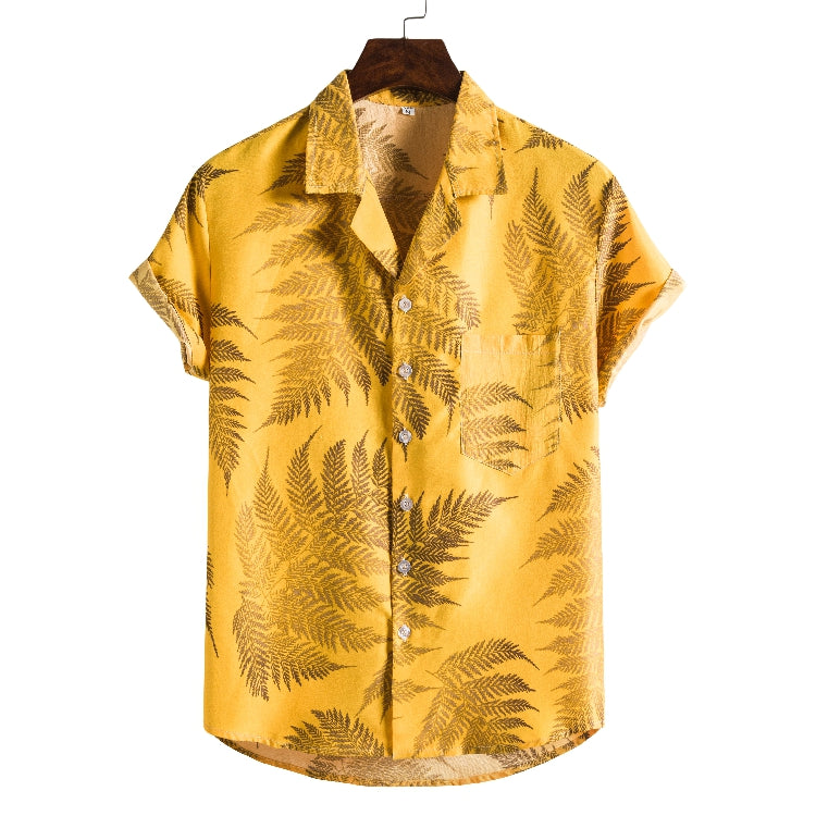 Short Sleeved Beach Shirts In Different Colors And Patterns