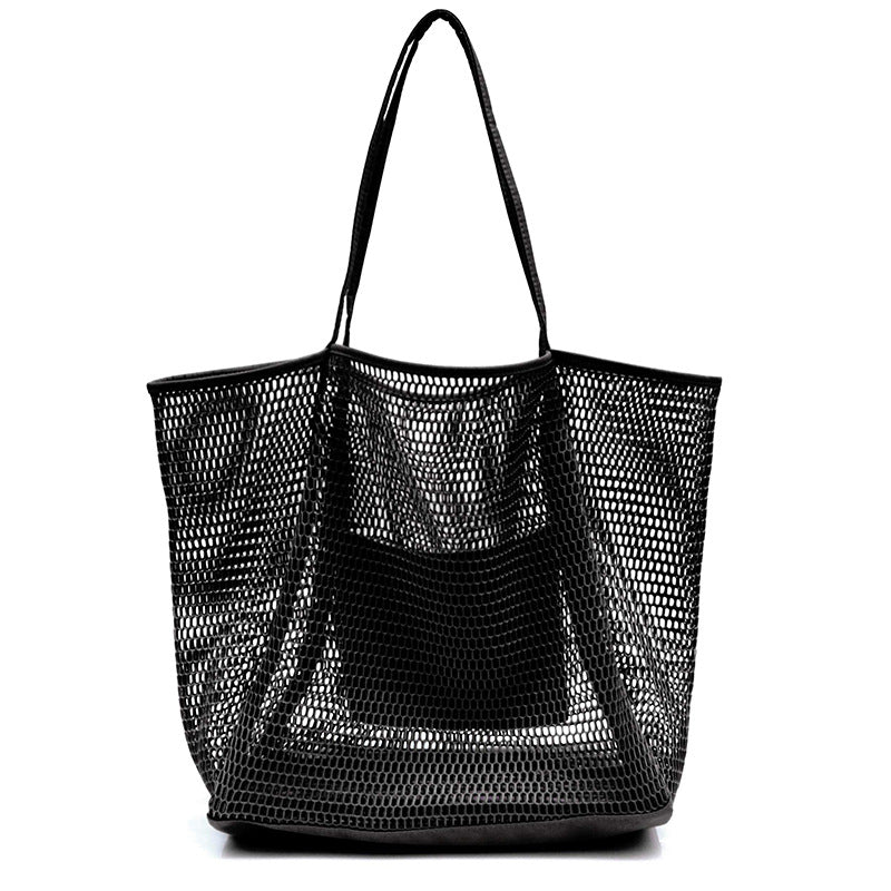 Beach Tote Storage Large Capacity Mesh Hollow Bag