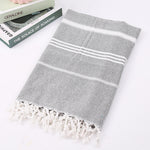 Tassel stripe beach cotton children towel