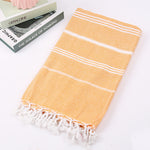 Tassel stripe beach cotton children towel