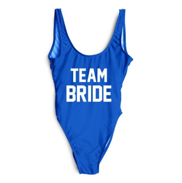 One-piece Swimsuit Letter Printing