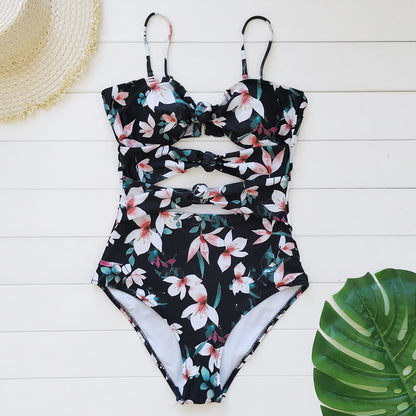 Tube top one-piece swimsuit