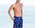 Men's Swimwear Quick-drying Boxer Swim Shorts