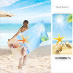 Double Sided  Microfiber Fleece  Beach Towel