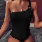 One Shoulder One Piece Swimsuit