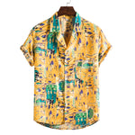 Short Sleeved Beach Shirts In Different Colors And Patterns