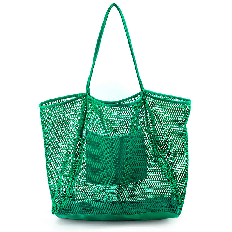 Beach Tote Storage Large Capacity Mesh Hollow Bag