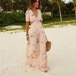 Bohemian Print Long Skirt Beach Dress