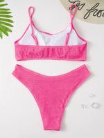 Solid Color Bikini Swimsuit