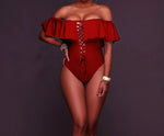 Ruffled Sling One-Piece Swimsuit