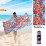 Double Sided  Microfiber Fleece  Beach Towel