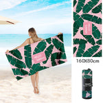 Double Sided  Microfiber Fleece  Beach Towel