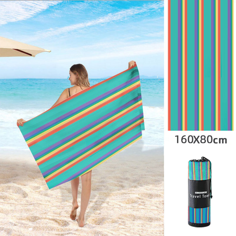 Double Sided  Microfiber Fleece  Beach Towel