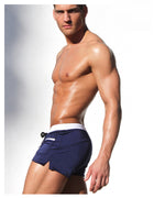 Men's Front Pocket Swim Shorts Quick Dry Beach