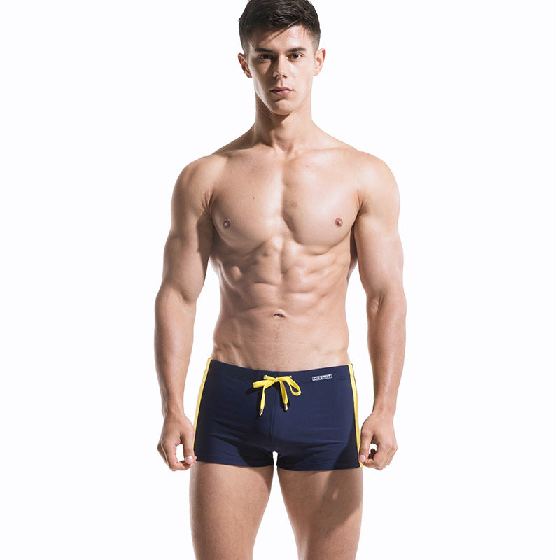 Navy Style Men's Trendy Beach Swim Shorts