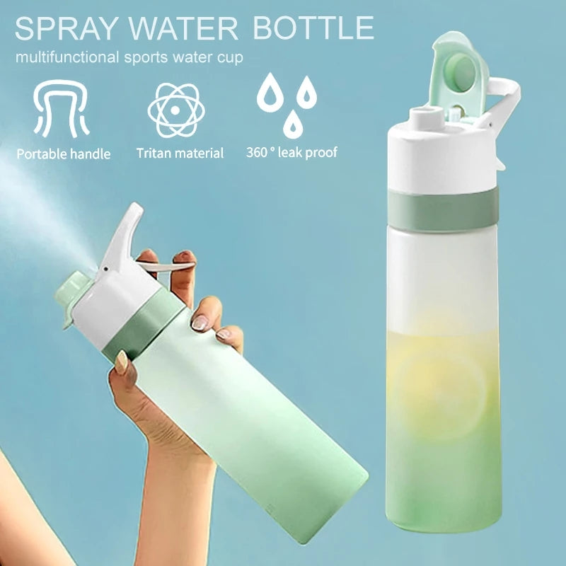 Water Bottle For Girls Outdoor Sport Fitness Water Cup Large Capacity Spray Bottle BPA Free