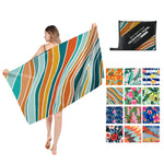 Double Sided  Microfiber Fleece  Beach Towel