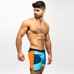 Plus Size Quick Dry Loose Boxer Zip Swim Shorts