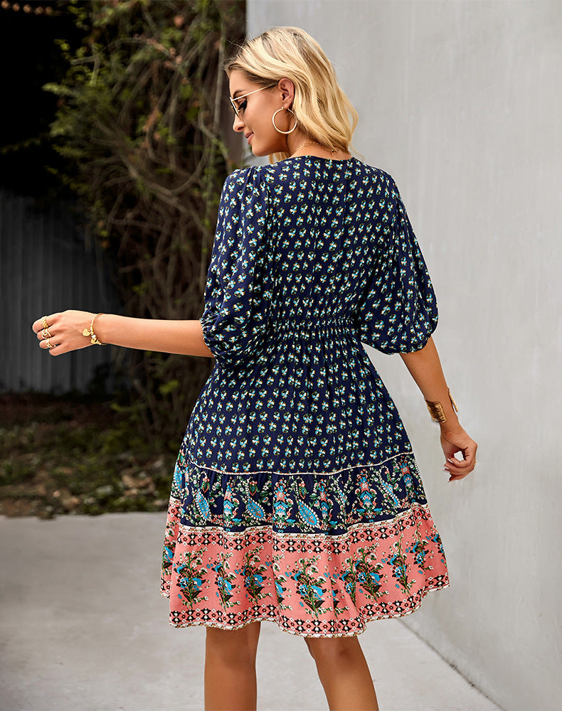 Bohemian Resort  Sleeve Dress