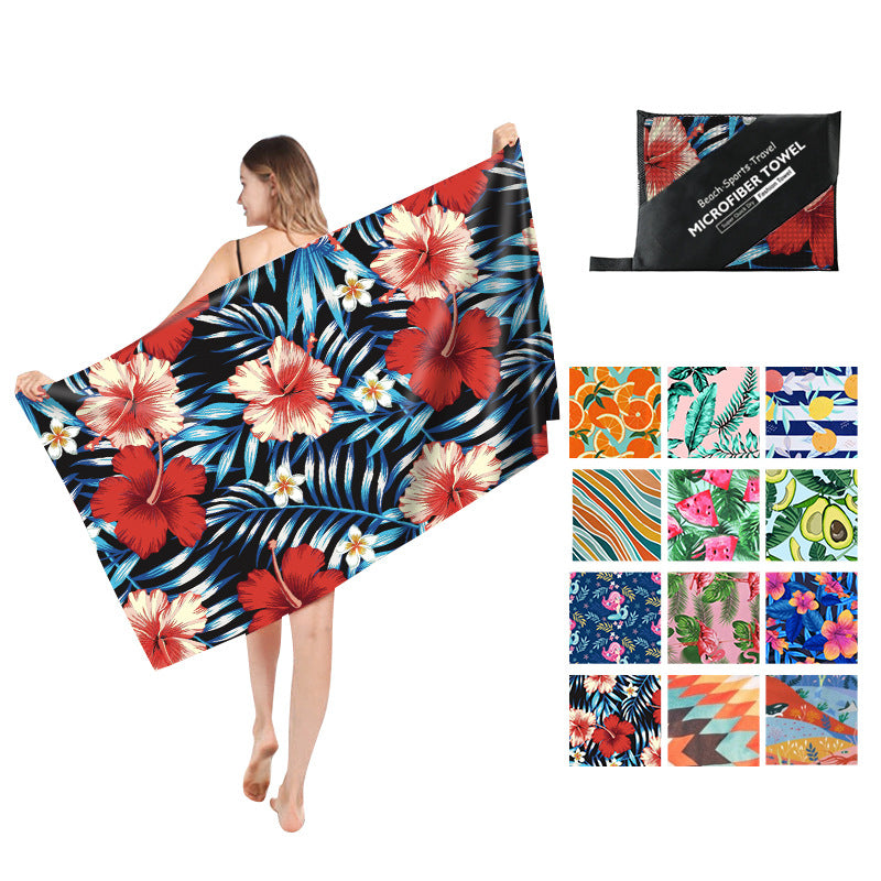 Double Sided  Microfiber Fleece  Beach Towel