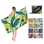 Double Sided  Microfiber Fleece  Beach Towel